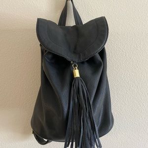 Leather Steven Madden Black Backpack Purse